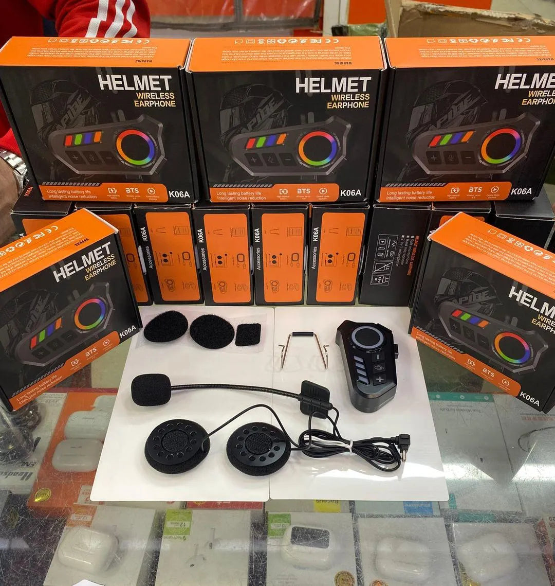Auricular Bluetooth para Motocicleta con Batería Larga Duración - Manos Libres IPX Resistente al Agua