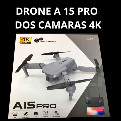 Drone A15 Pro Doble Cámara 4K - Plegable, Fácil y con FPV en Tiempo Real