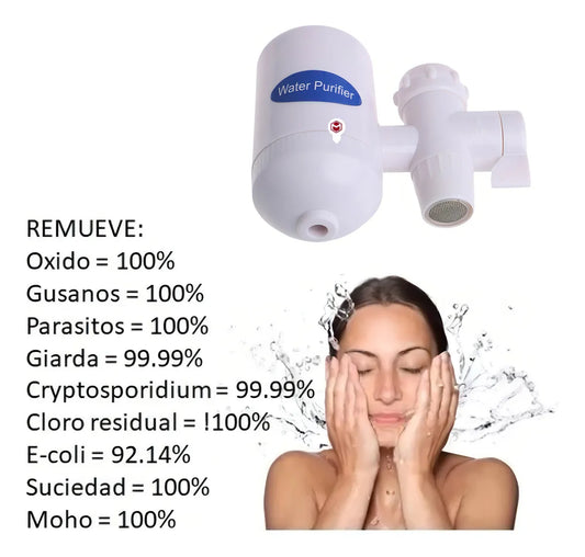 Filtro Purificador de Agua Portátil - Agua Segura para Familia
