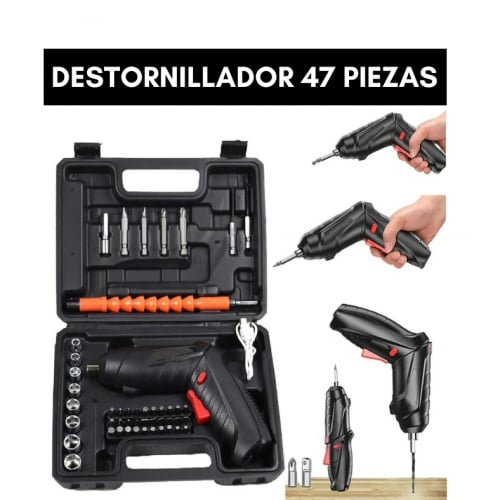 Destornillador Eléctrico Inalámbrico - Kit Multifunción